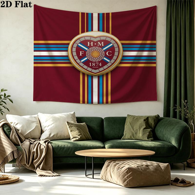 Heart of Midlothian Printed Tapestry – Wall Hanging for Bedrooms, Dorms, and Home Decor