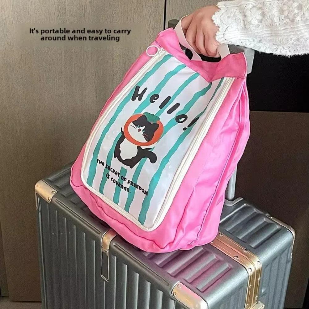 Portable Double Layer Travel Shoe Bag Waterproof Thickened Shoe Storage Bag Separate Storage Handheld Dustproof Shoe Bag Travel