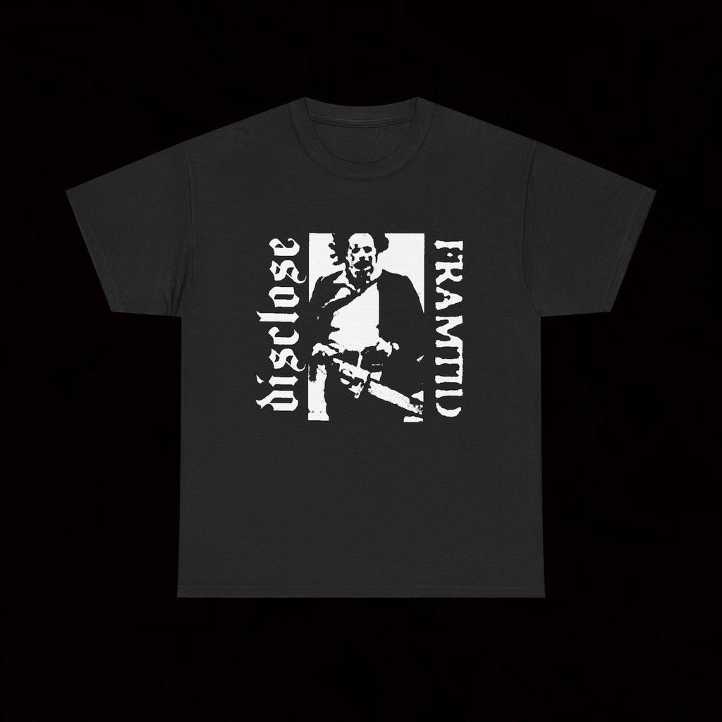 Disclose Framtid Chainsawsplit-04 T Shirt Crust Punk Grindcore Hardcore Vintage Zyanose Discharge Disgust Disturd His Hero Is Gone Dishonor