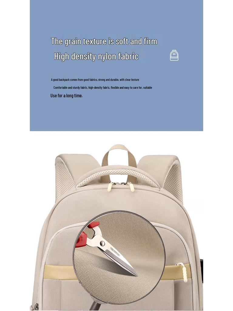 Customizable Minimalist Logo Backpack: Lightweight, Casual Travel & School Bag for Students