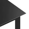 Maison Exclusive - Table de jardin Noir 150x90x74 cm Aluminium et verre