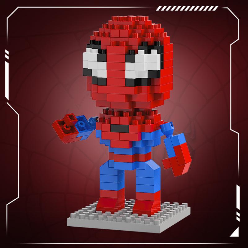 Marvel Legends Bausteine lega Deadpool Spider Man Bausteine Iron Man Loki Zeichentrickfigur Spielzeug Für Kinder Geschenke