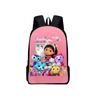 Gabbys Dollhouse Backpack Schoolbag Students Shoulder Bags Pencil Case Pouch