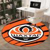 Shakhtar Donetsk Crest Design Round Rug for Livingroom,Bedroom, Palyroom, Chair Rug, Area Rug, Circle Carpet, Fan Christmas Gift
