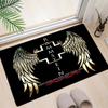 1 Stück Rammstein-Thema Gedruckter rechteckiger Teppich, Fußmatte für Zuhause, Outdoor-Reiseschutzteppich A4