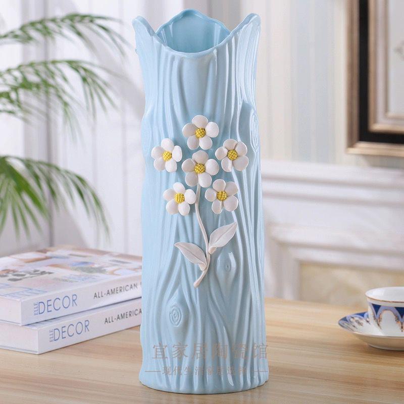 European Modern Ceramic Vase for Flower Arrangements - Ideal Home Decor for Living Room, Dining Table, or Coffee Table - Perfect Housewarming Gift