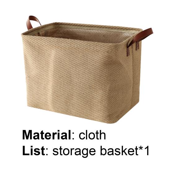 Storage Basket Decorative Dense Stitches Fabric Dirty Clothes Basket for Laundry