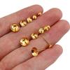 20pcs 3-8mm Gold Color Stainless Steel Ear Studs Earrings Earring Base for Pearl Ear Jewelry Making DIY Accessories Wholesale