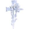 3D Rose Crucifix Silicone Molds,Cross-Resin Mold for Epoxy Casting Wall Hangings,Bedroom Decor,Art Craft,Home Decoration, 16.4x25.8cm, Clear