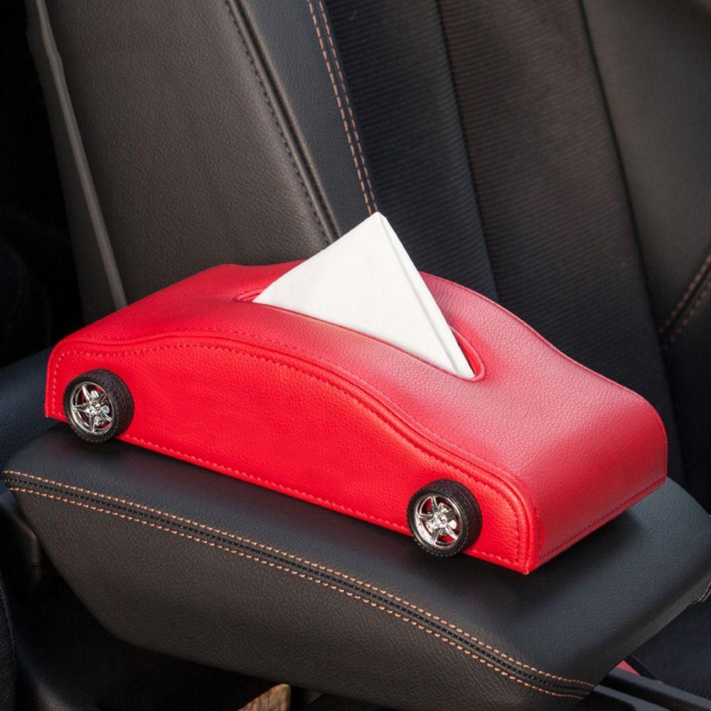 Creative Tissue Dispenser Simulated Tire Car Leather Tissue Organizer Car Shape Tissue Box  Travel