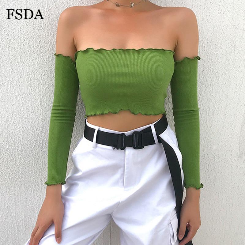 Buy Fsda Ruffle Backless Off Shoulder 