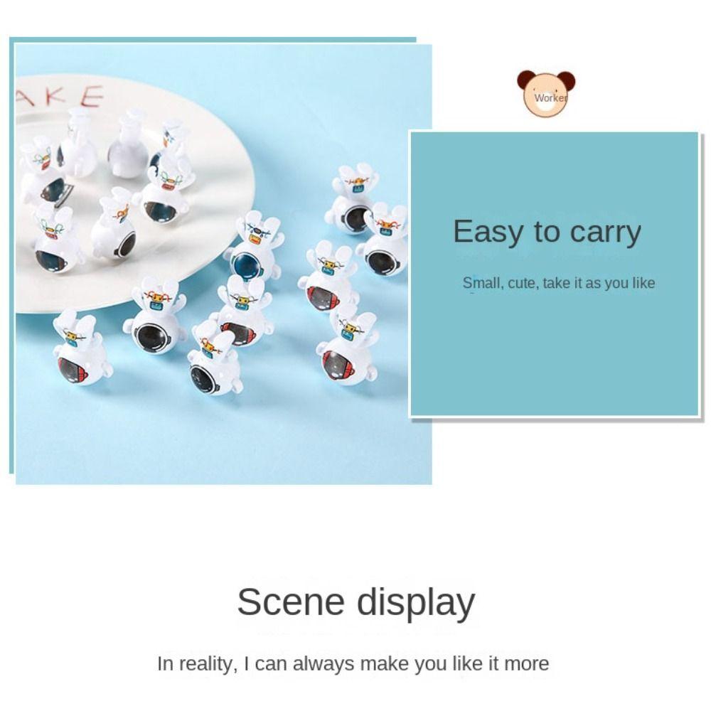 10pcs Swing Spaceman Astronaut Tabletop Bauble Spaceman Bauble Tumbler Toys Montessori Toy
