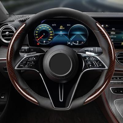 2ks potahů na volant Odolné proti opotřebení Neklouzavé Pohodlné uchopení Ergonomický design Univerzální chránič volantu Příslušenství do auta