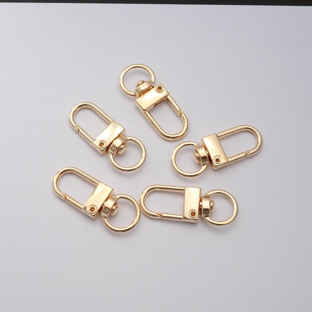 Lobster Clasp Keychain Set: 8-Shape Buckle, Four-Section Chain, Three-Piece DIY Jewelry & Bag Accessories