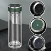 Shui Yi Bei High Borosilicate Double Wall Glass Tea Infuser Bottle