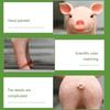 Simulated Animal Pig Figurine Parent-child Farm Toy Plastic Ornament Children's Toy Model Landscape Garden Home Ornament