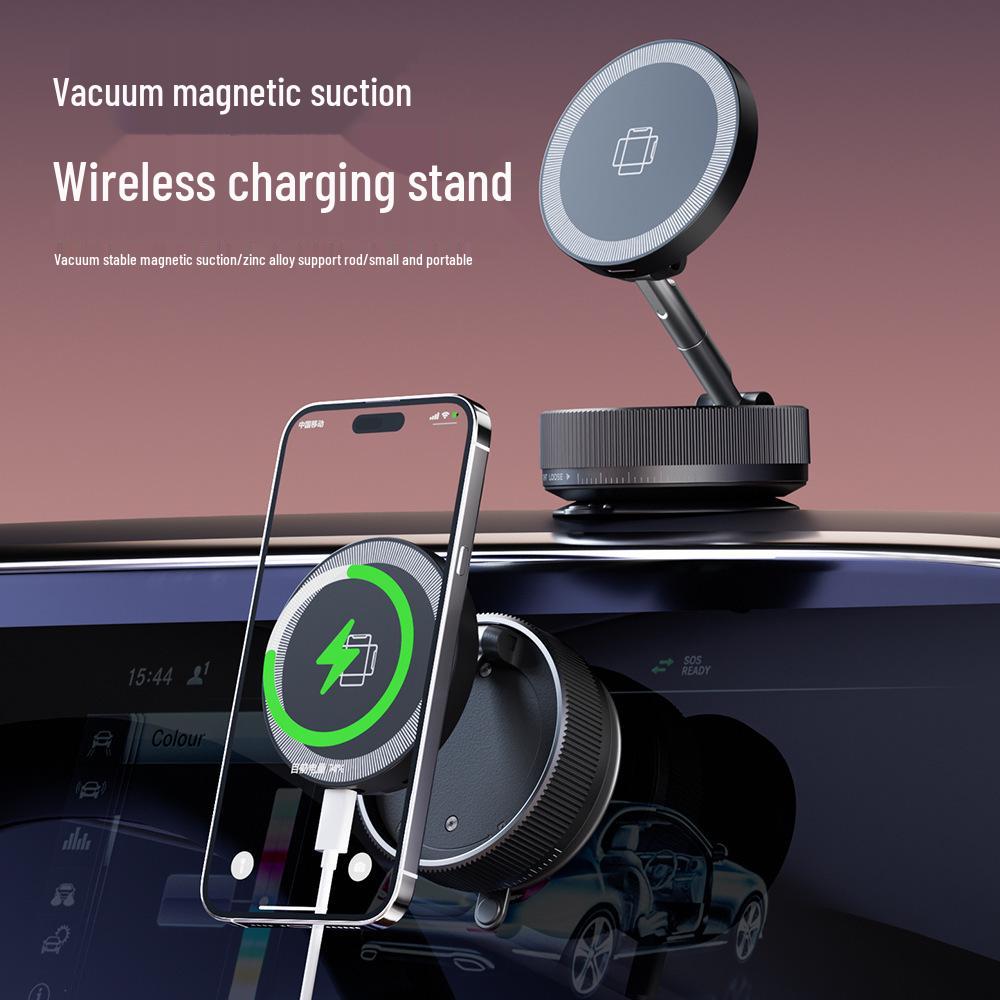 15W Fast Charging Magnetic Wireless Car Phone Holder for Dashboard Use