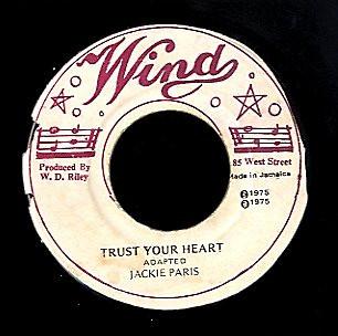 

7inch Record JACKIE PARIS - Trust Your Heart NONE Wind 1975 Jamaica Reggae, Ska & Dub Used