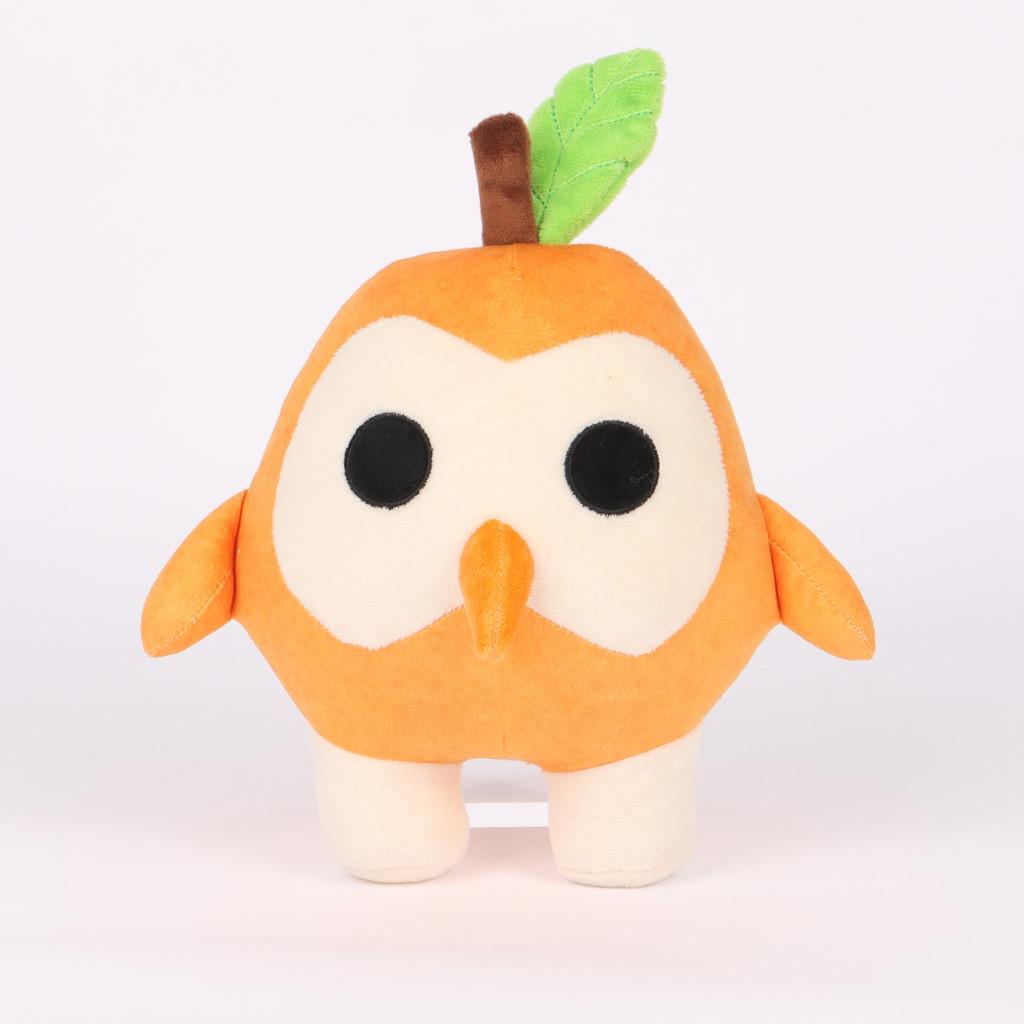 

Adopt Me Fruit Pets Plush Owl Toy With Short Pile Fabric For Kids Playroom Decor Orange