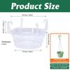 Clear Plastic Round Hanging Basket Drip Tray for Indoor Plants