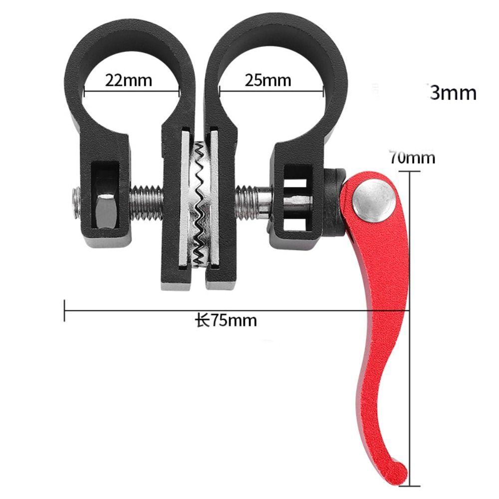 Aluminum Alloy Fishing Chair Umbrella Clip Universal Pole Holding Fish Pole Holder 360° Rotating Adjustable