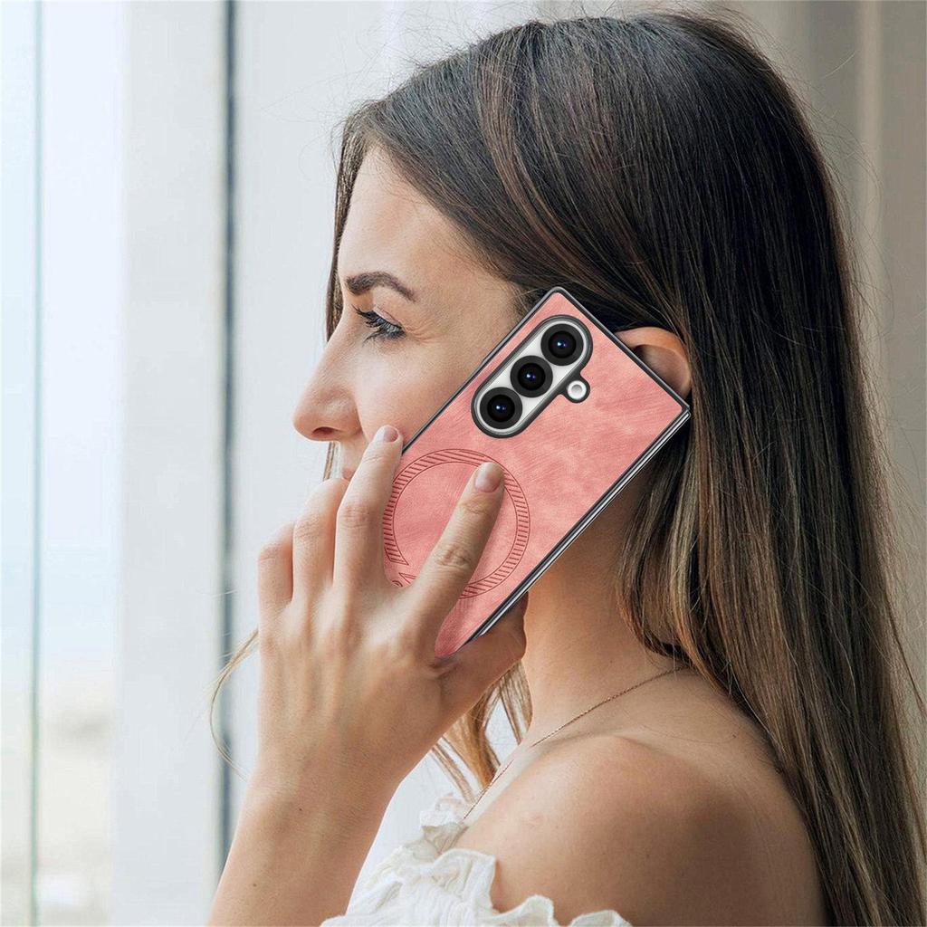 Samsung Z Fold7/Z Fold6 Magnetische Leder Schutzhülle