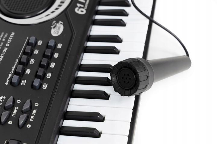 Keyboard Pianino Dla Dzieci Z Mikrofonem + Zasilacz