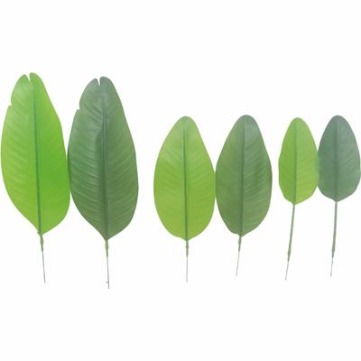 Cross-Border Simulation Bird of Paradise Banana Leaf Decorative Green Plant Leaves