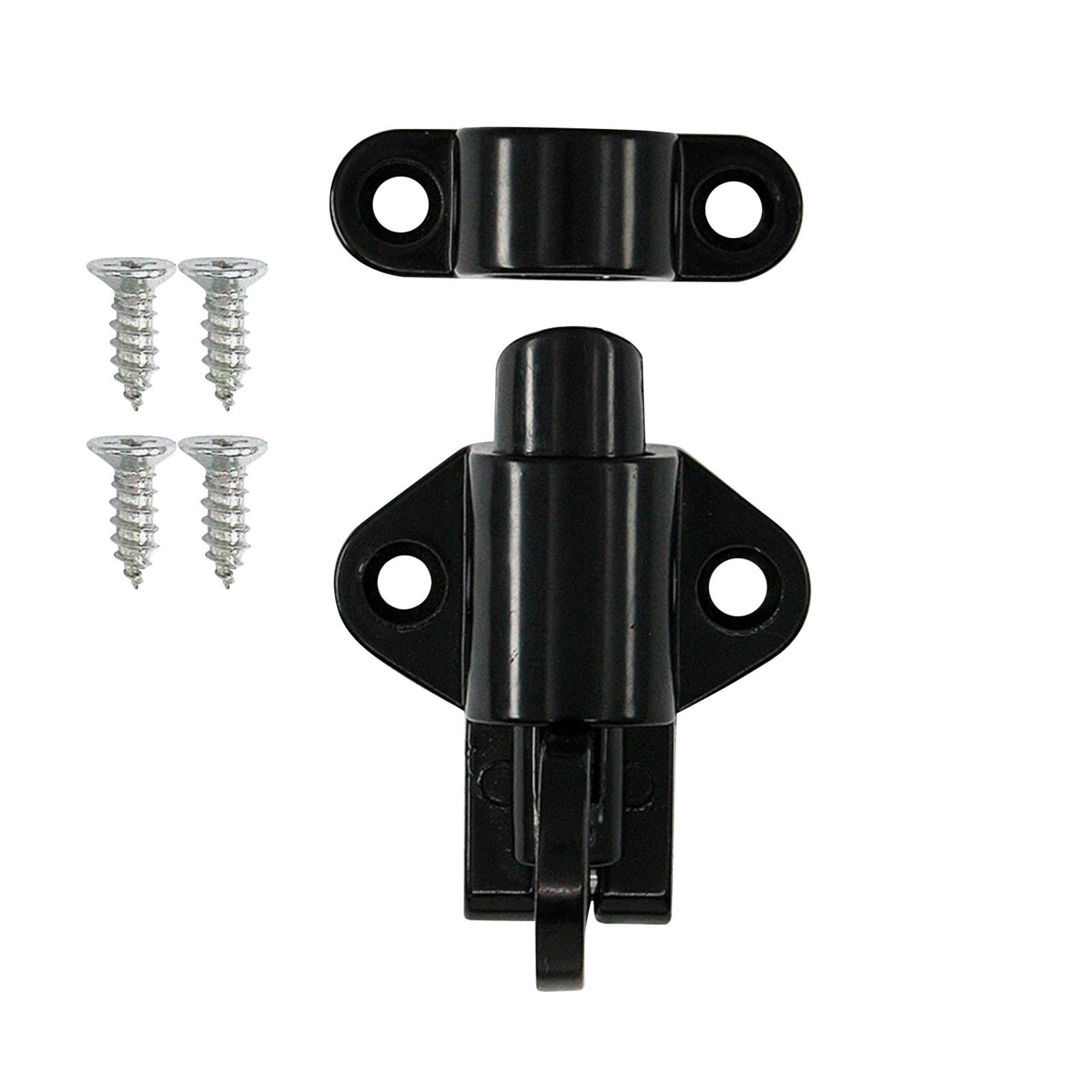 

Aluminum Alloy Gate Window Security Pull Ring Spring Bounce Door Bolt Latch Lock Aluminum Latch Lock Black White Silver чорний