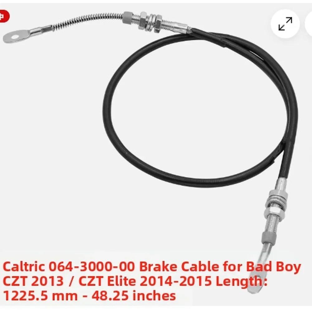 Brake Cable Compatible with FOR CALTRIC 064300000 for BAD BOY CZT ZT Constructed with High Strength Steel for Long Service Life