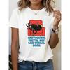 Women's T-shirt, Greyhound Dog Color Fashion Print, White Short Sleeve Crew Neck Printed T-shirt - Machine Washable, Suitable for Spring