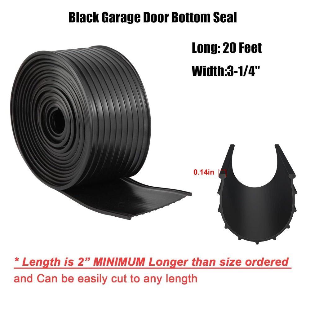 Non-deforming T Ends Sealing Strip U-Shape Replacement Seal Professional Garage Door Bottom Seal