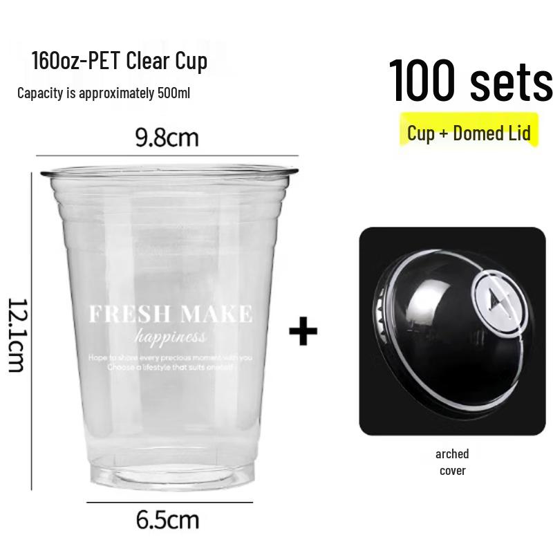 Mubaisen Plastic Cold Drink Cup with Lid