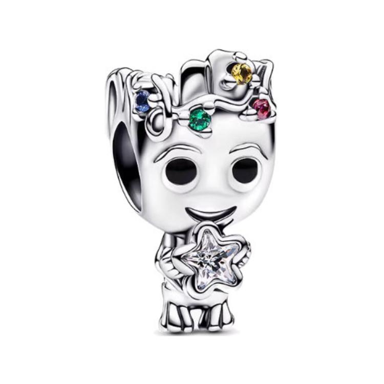 Pandora Marvel Series Groot Star Pendant Women pendant Silver 793559C01 Box