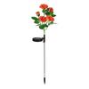 Solar Rose Flower Lights Outdoor Waterproof Garden Stake Sunlight Decorative Landscape Flowers Backyard Party Pathway