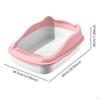 Cat Litter Box Non Sticky Easy to Clean with High Sides for Cats Kitten