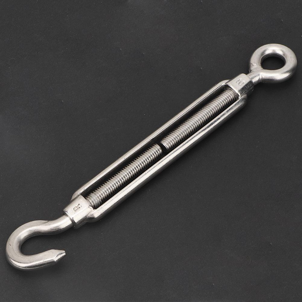 1 Pcs M10 Stainless Steel Adjust Chain Rigging Hook & Eye Turnbuckle