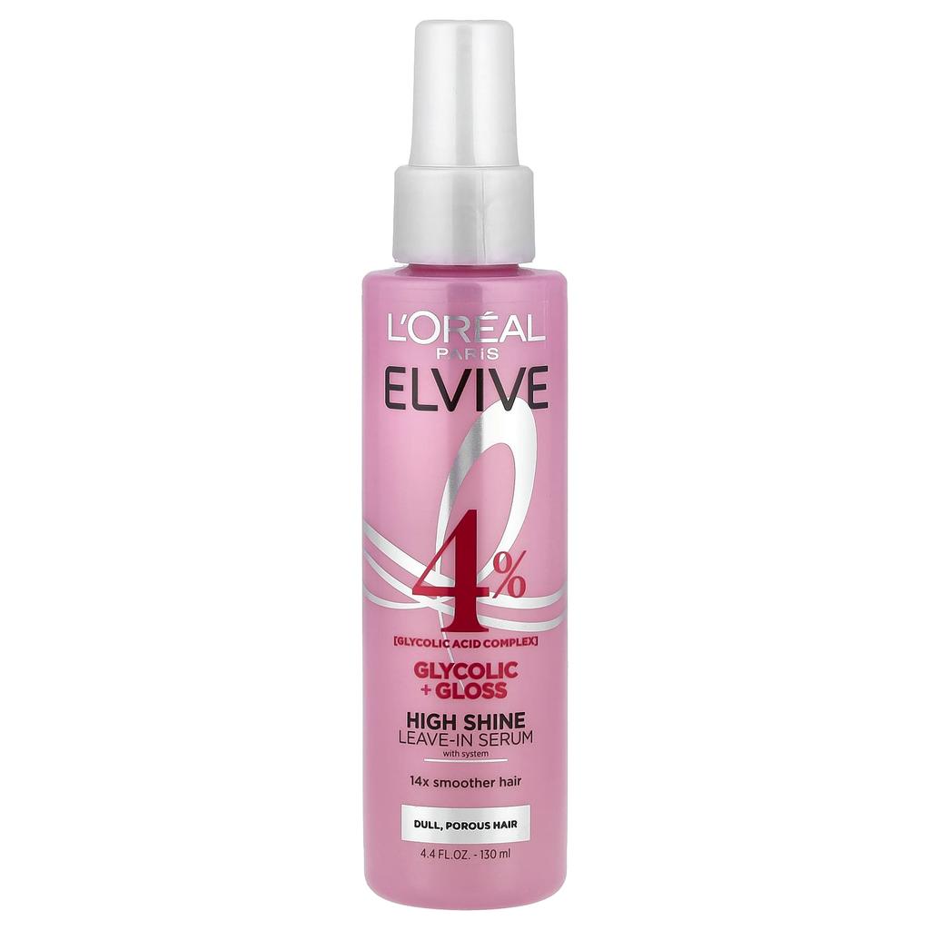 L'Oréal, Elvive, High Shine Leave-In Serum with System, 130ml (4.4 fl oz)