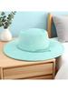 Vintage Western Wide Brim Felt Fedora Hat With Decorative Band For Women And Men
