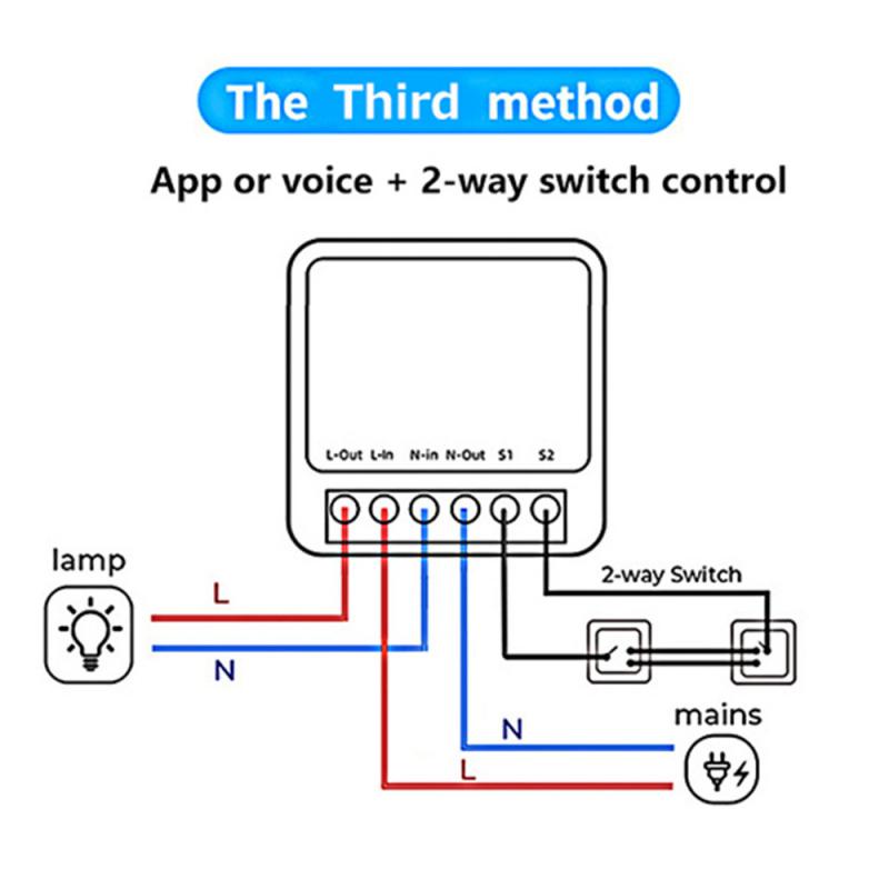 

Tuya Smart Switch Wifi MINI Energy Monitoring Switch Module 16A Support 2ch Control Timer Smart Home Alexa Google Home