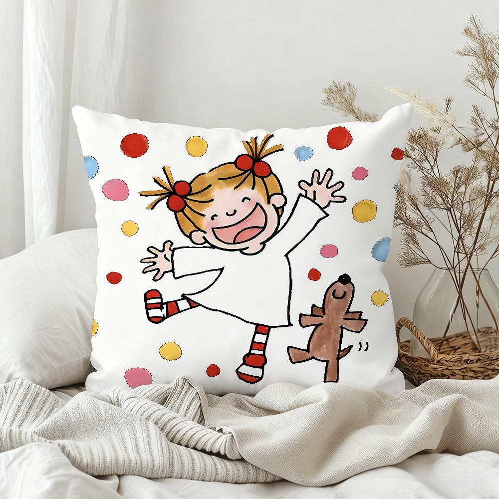 Süßer Cartoon CCocochan Kissenbezug Schlafzimmer Sofa Wohnzimmer Rückenlehne Dekoration Quadratisches Kissen Nickerchenzeit