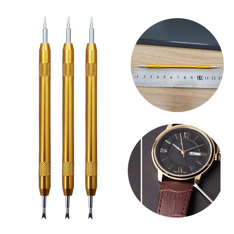 Double-headed Raw Ear Batch Yellow Double-eared Batch Steel Strap Installation And Removal Replacement Tool Aluminum Alloy Raw Ear Fork