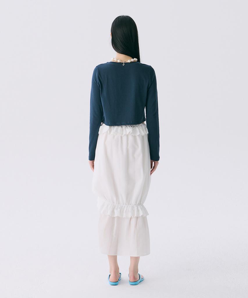 Jun Jun Space Vol12. Frill Long Skirt_White(Vol12. Frill Long Skirt_White