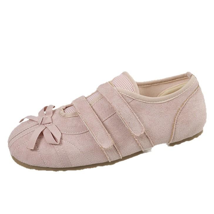 French Mary Jane Casual Shoes Bow Ballet Single Shoes 2025 New Lightweight and Versatile Temperament Girls Flat Shoes