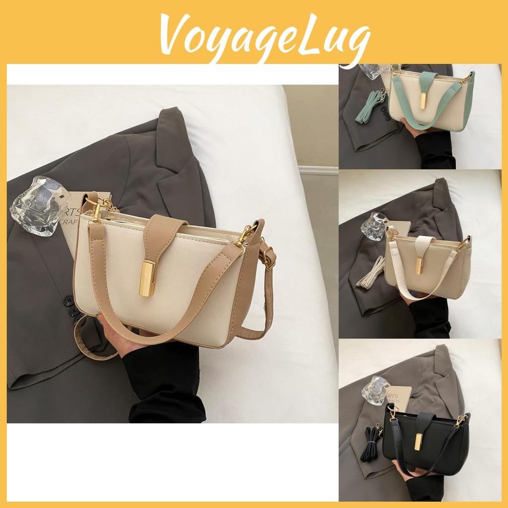 Elegant Casual Pu Handbag For Women Available In Black Green And Khaki Colors