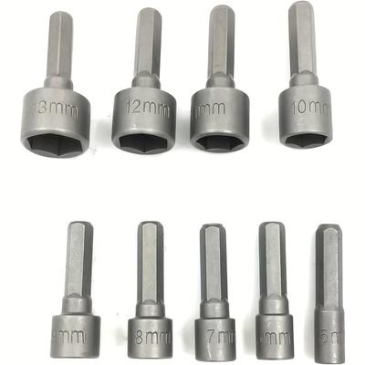 Set de prize rezistente la vânt, tratate termic, hexagonal 6,35mm lateral-lateral, dimensiune filet 5-13mm
