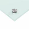 Kitchen Splashback 2 Pcs White 120 X 40 Cm Tempered Glass