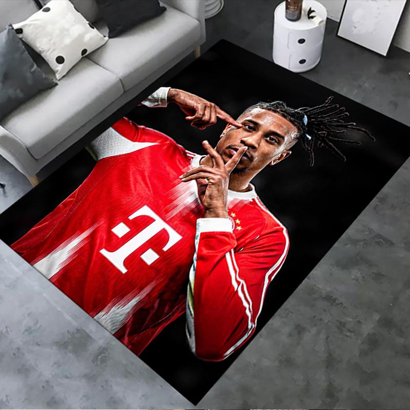 2025 Neuer Michael Olise Teppich für Wohnzimmer Schlafzimmer Zuhause Sofa Dekoration, Kinder Spiel rutschfeste Bodenmatte 40x60cm( 15x23in ) red
