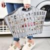 Bohemian Portable Laundry Basket Breathable Wall Mounted Storage Basket  Home Bathroom