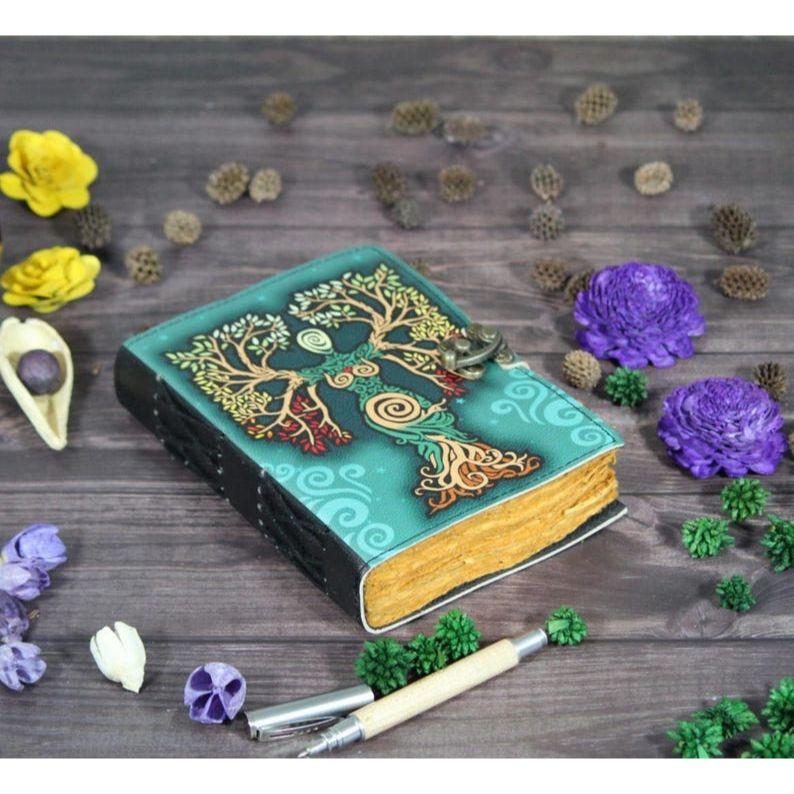 Mother Moth Leather Journal: Book of Shadows, Grimoire